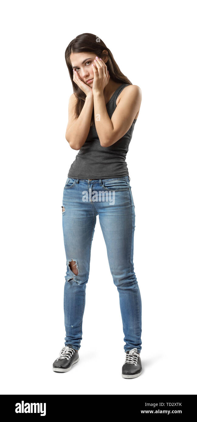 half jeans and top