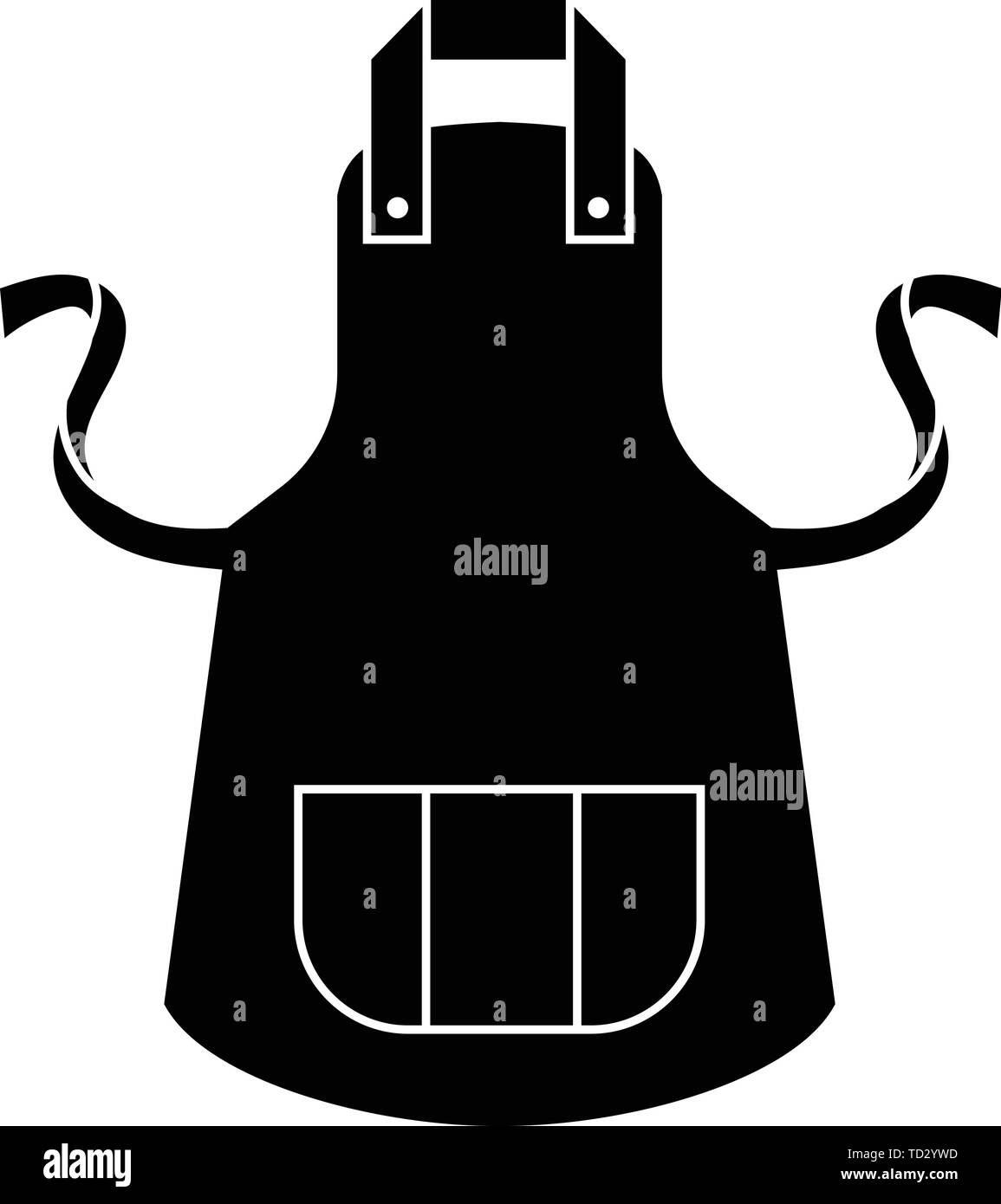 Apron with pocket icon, simple style Stock Vector Image & Art - Alamy