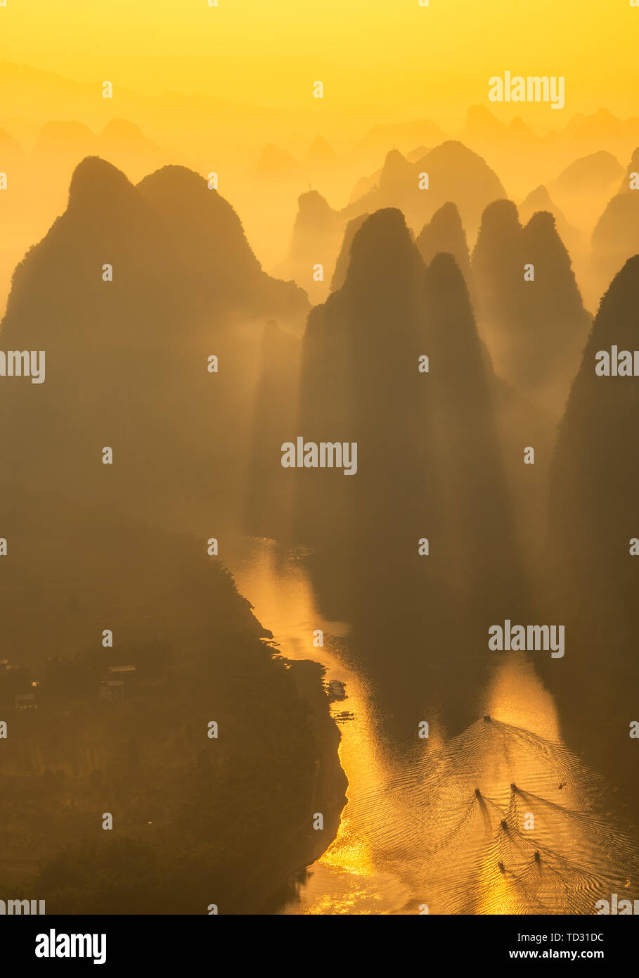 Guilin landscape scenery Stock Photo