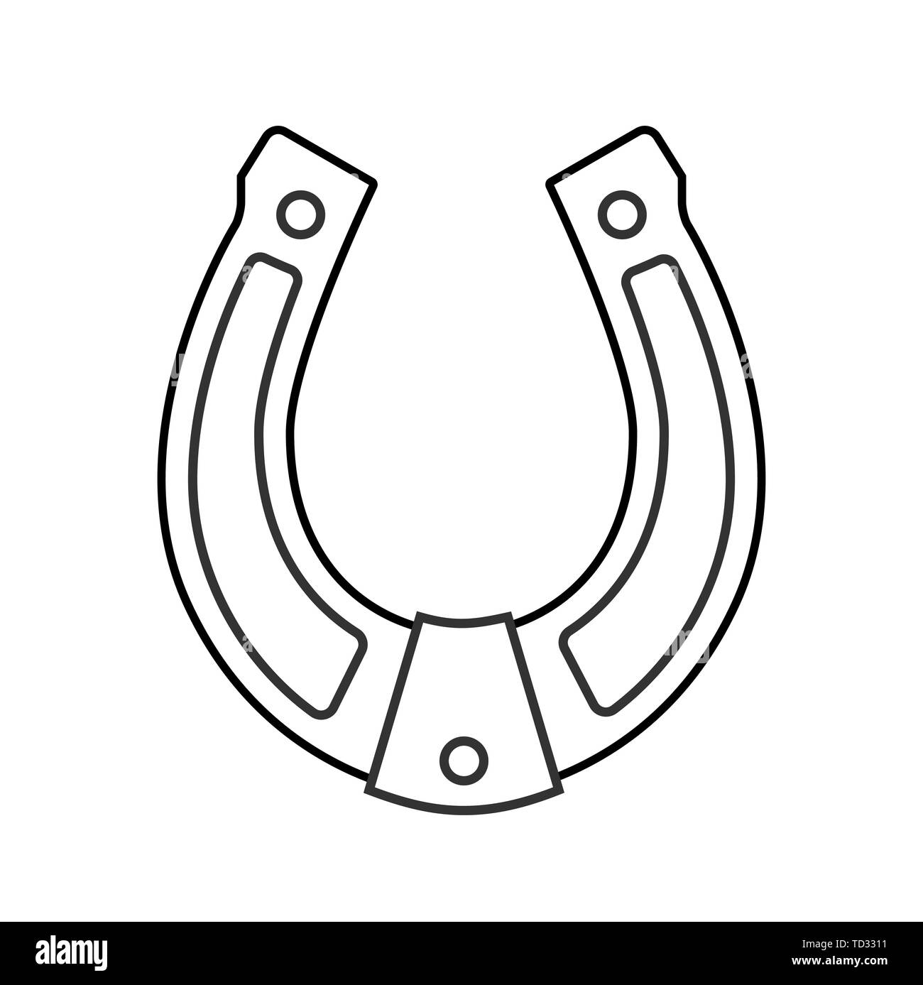 horseshoe icon. good luck symbol Stock Vector Image & Art Alamy
