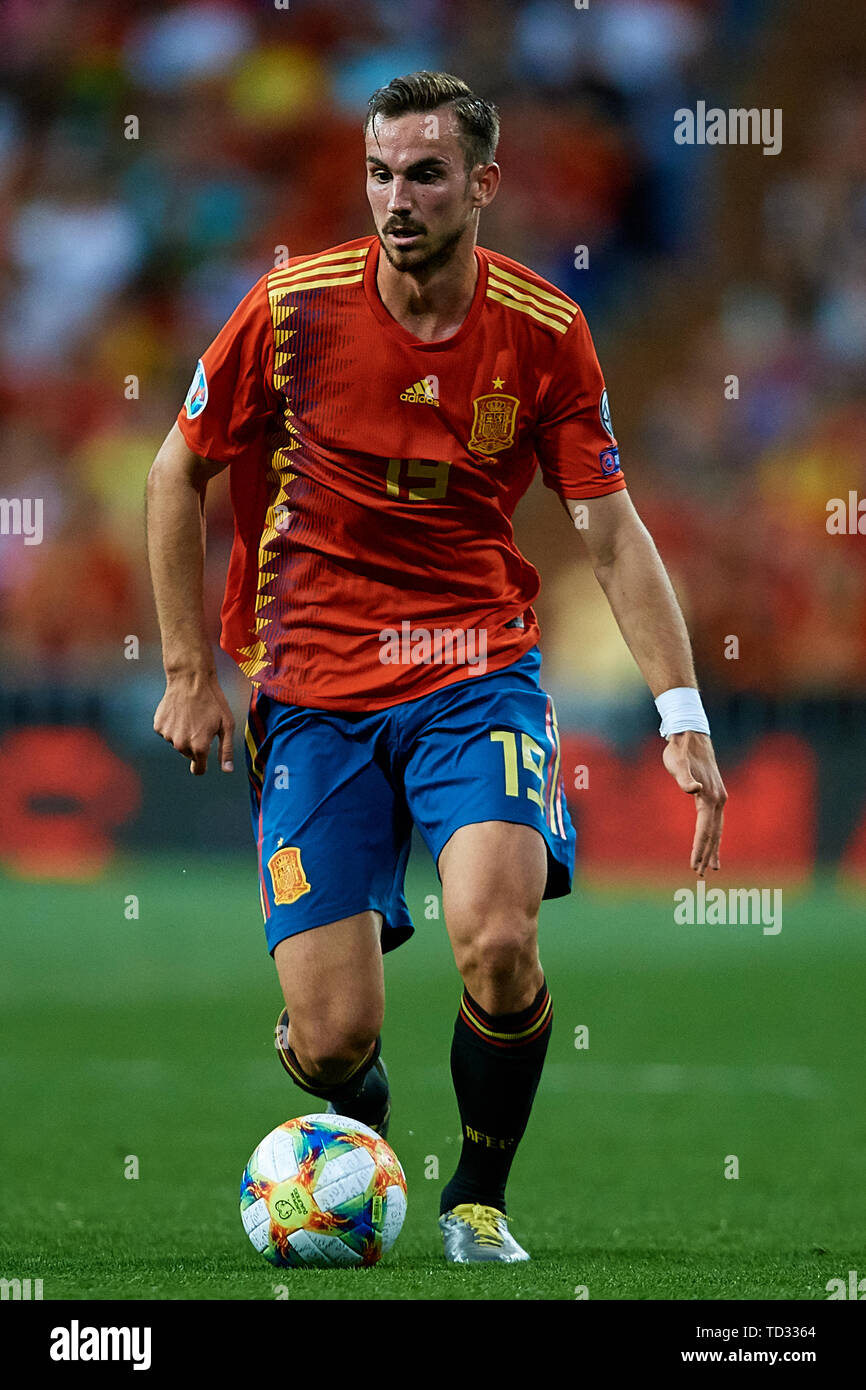 MADRID, SPAIN - JUNE 10: Fabian Ruiz of Spain in action during the UEFA