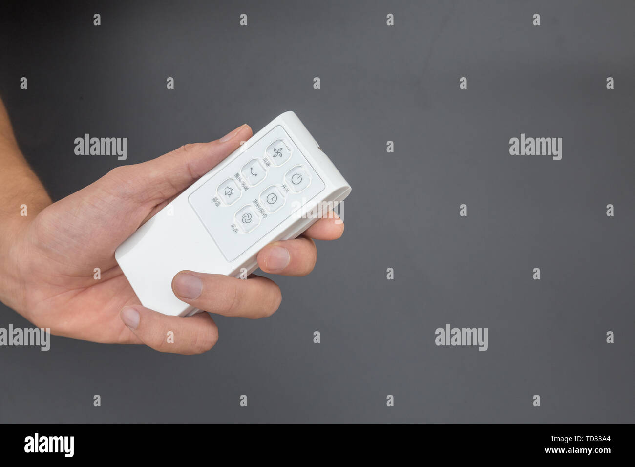 Air-conditioning remote control Stock Photo
