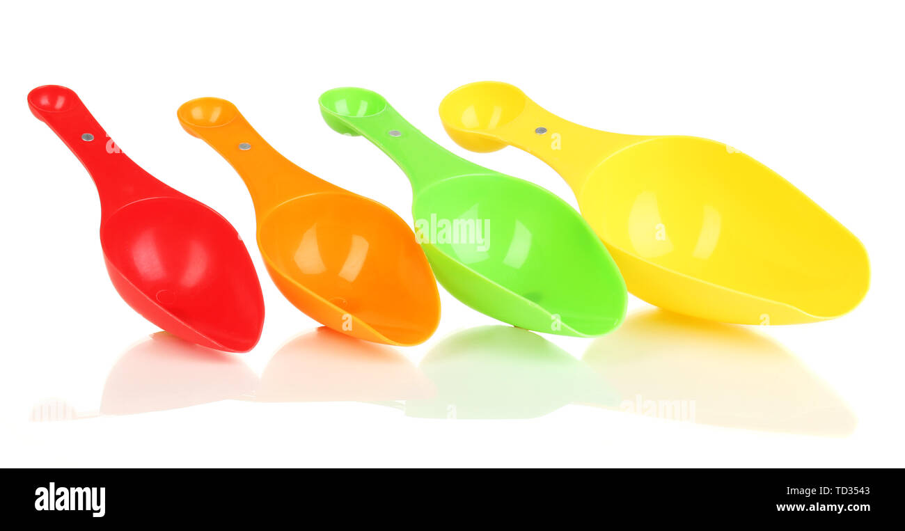 Four plastic measuring cups hi-res stock photography and images - Alamy