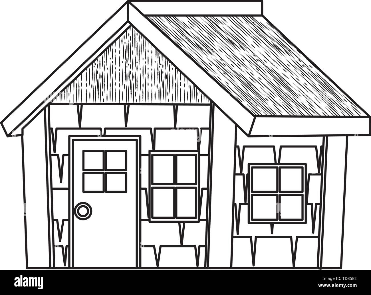 log cabin house isolated icon Stock Vector Image & Art - Alamy
