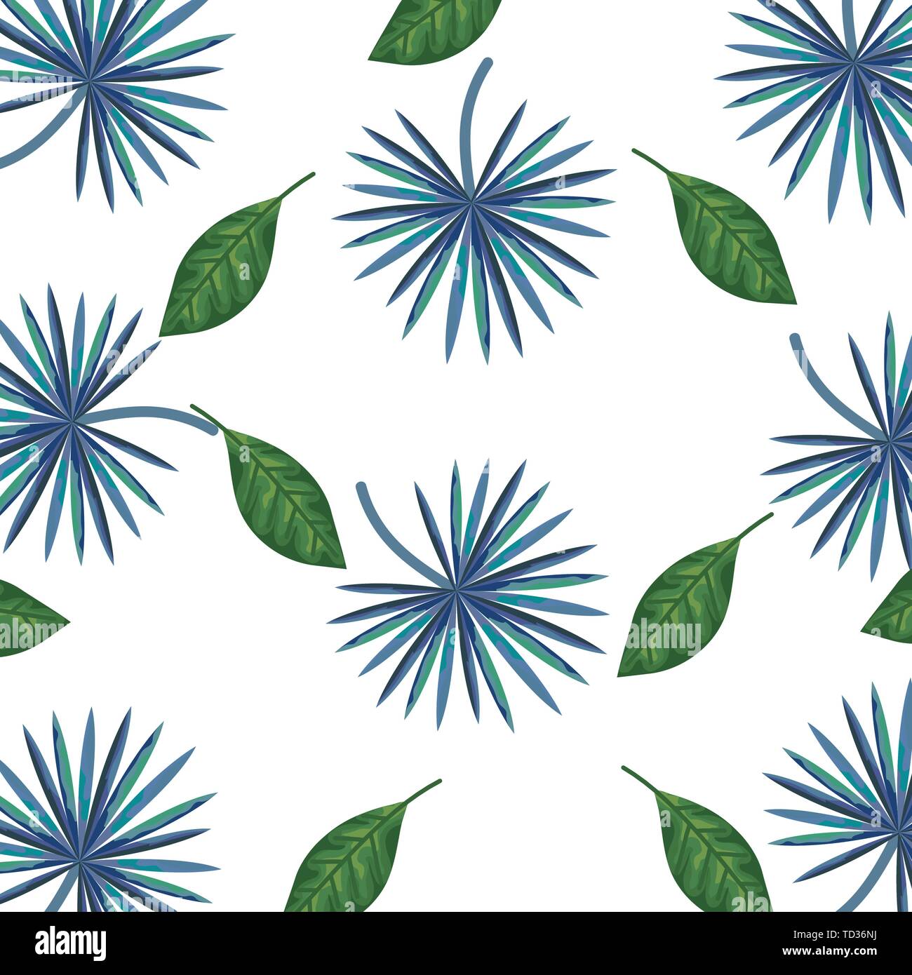 exotic and tropical leafs plant pattern Stock Vector Image & Art - Alamy