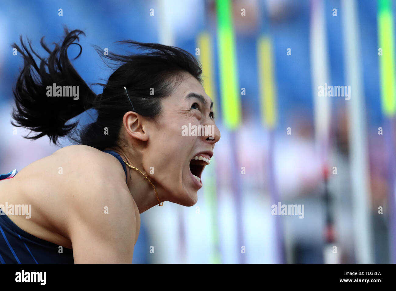 Huihui LYU (CHN) wins the race Javelin Throw Women Roma 06062019
