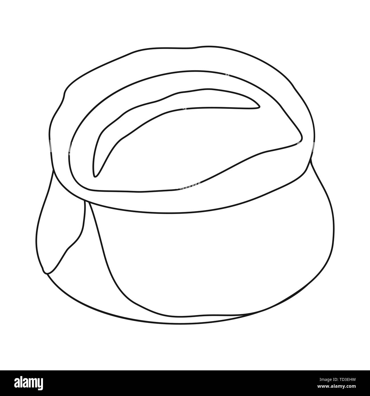 Vector illustration of pie and breakfast icon. Collection of pie and ...