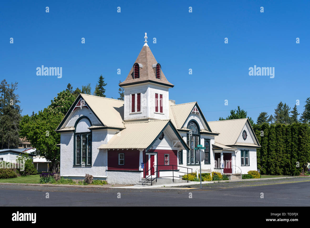 The Garfield Community Church in Garfield, Palouse, Washington, USA