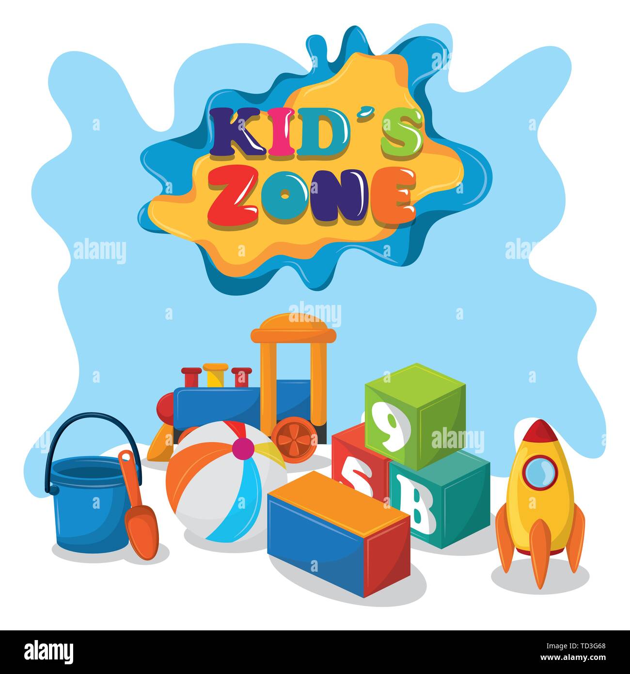 kids zone children entertaiment cartoons Stock Vector Image & Art Alamy