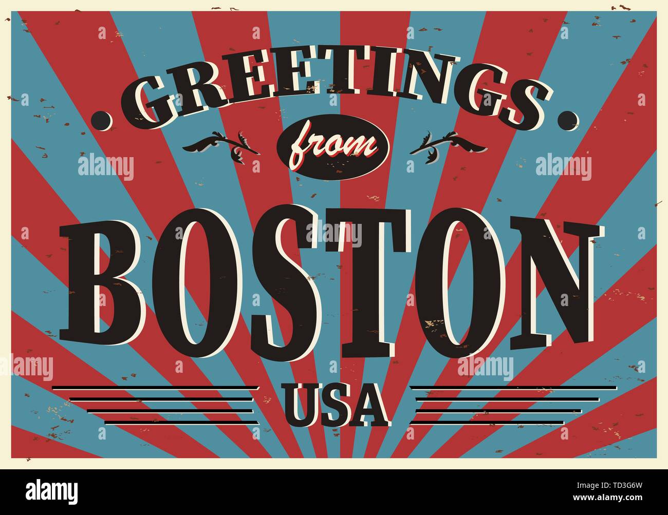Boston Postcard High Resolution Stock Photography and Images Alamy