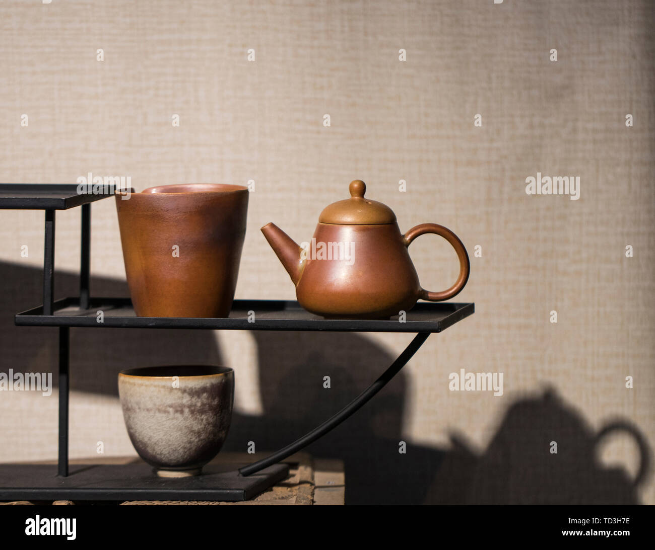 purple clay pot Stock Photo Alamy