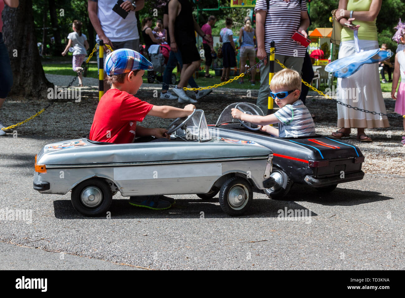 child toy car driving