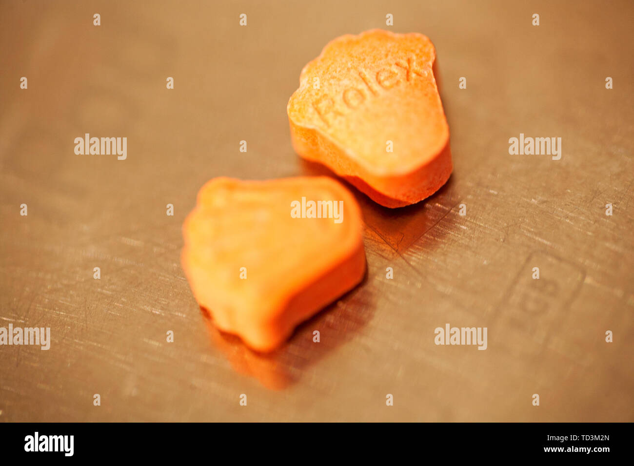Pils extasy mdma macro background fine art in high quality prints Stock Photo