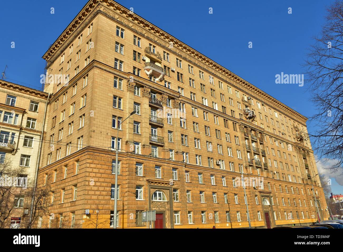 Stalin Ampir Ru Empire Architecture Monumental Style Kirovsky District St Petersburg Stock Photo Alamy
