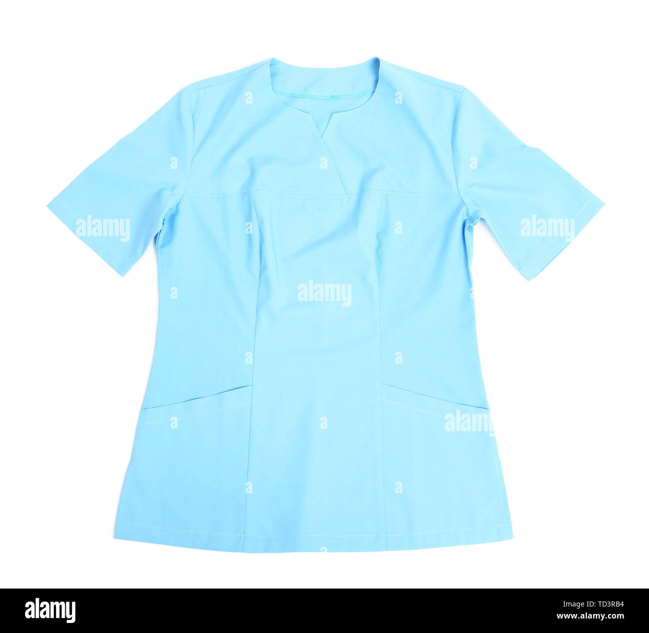 Medical clothing isolated on white Stock Photo Alamy