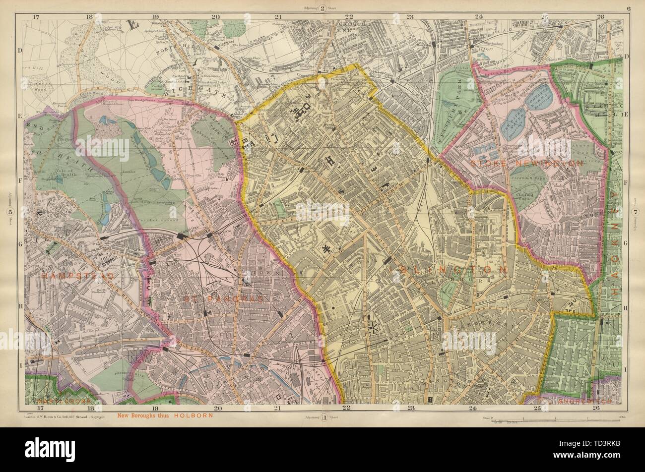 Street Map Of Islington Islington Street Map High Resolution Stock Photography And Images - Alamy