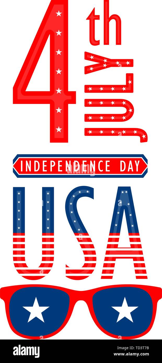 Happy 4th of July graphic design - Vector Stock Vector Image & Art - Alamy