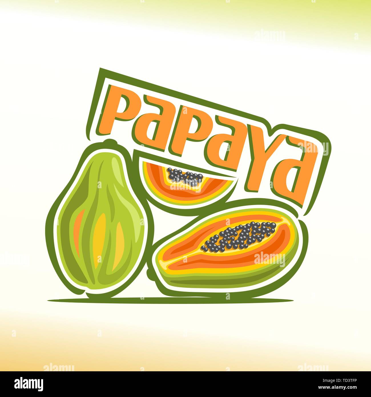 Vector logo for papaya Stock Vector Image & Art Alamy
