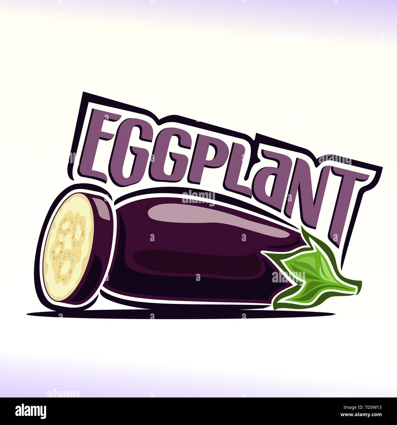 Vector logo for eggplant Stock Vector Image & Art Alamy