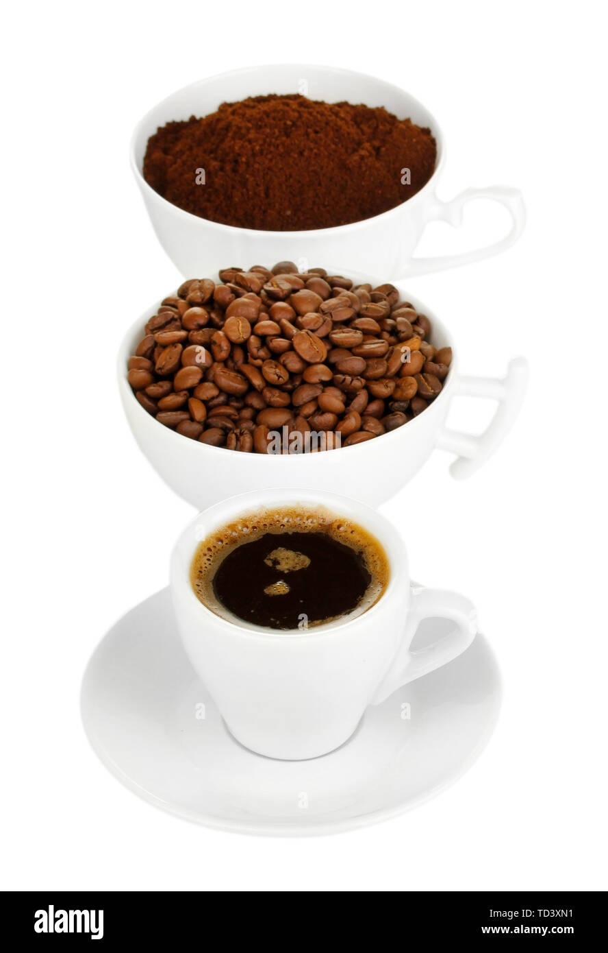 Different types breakfast in Cut Out Stock Images & Pictures - Alamy