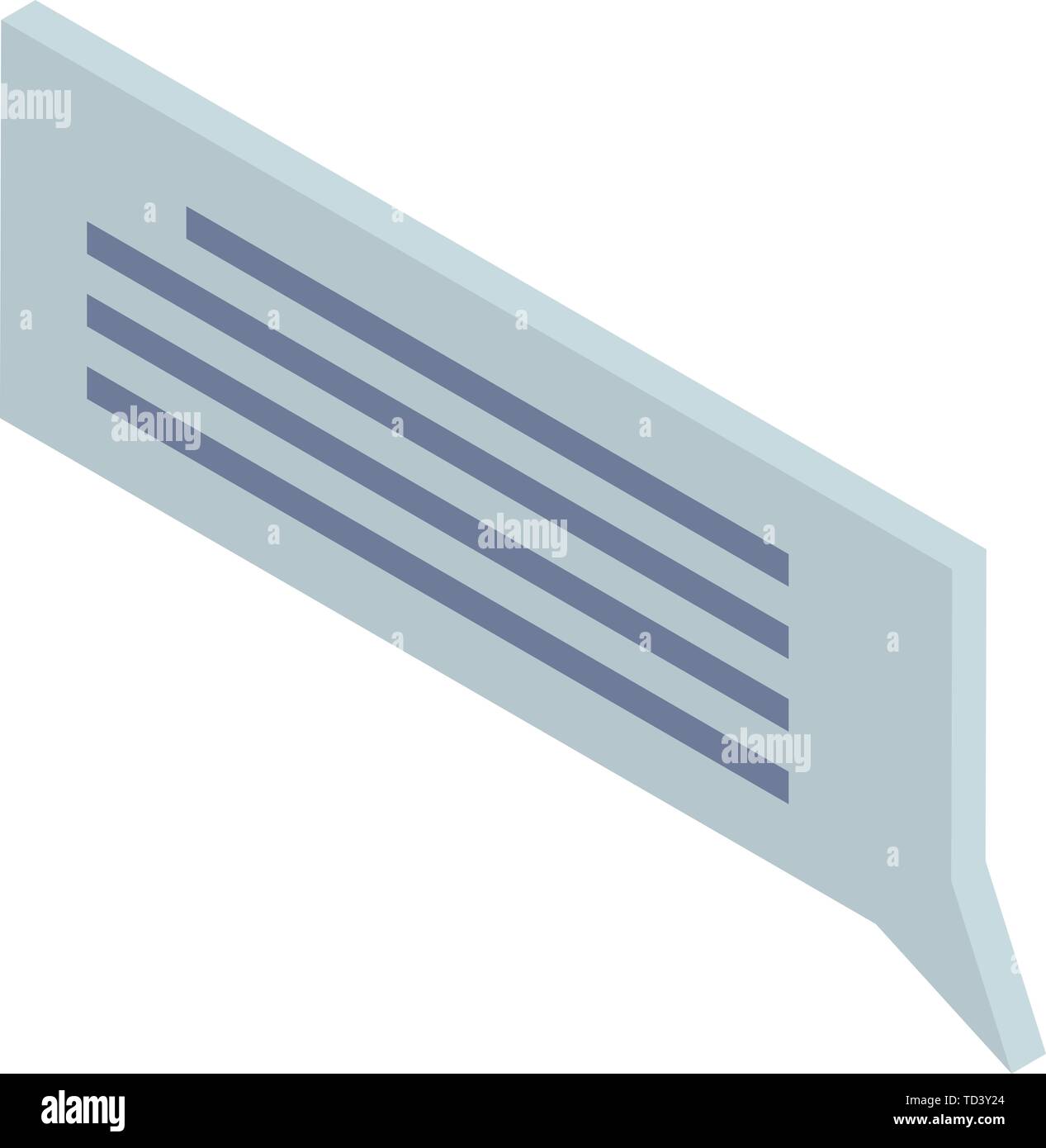Chatbot text icon, isometric style Stock Vector
