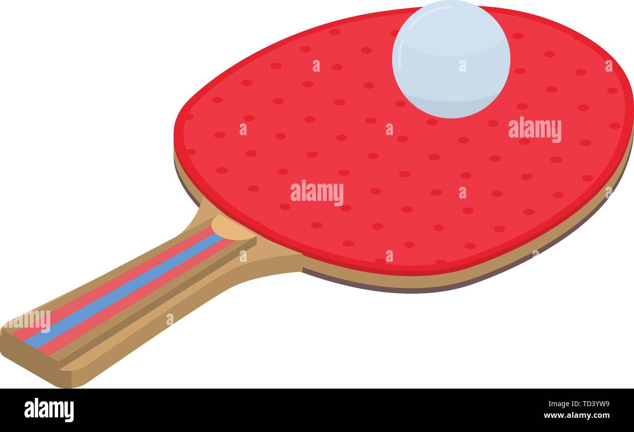 Pingpong or table tennis isolated icon sport game Vector Image