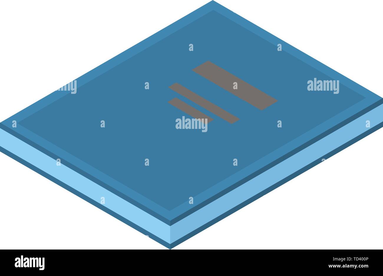 Law book icon, isometric style Stock Vector