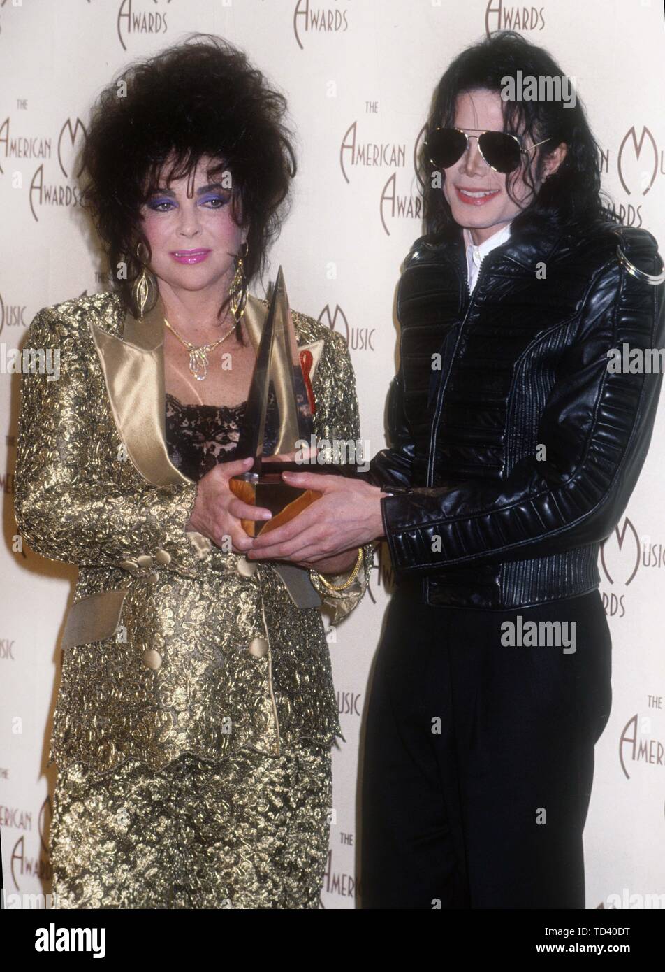 Elizabeth Taylor Michael Jackson 1993 Michael Ferguson/PHOTOlink.net Stock Photo