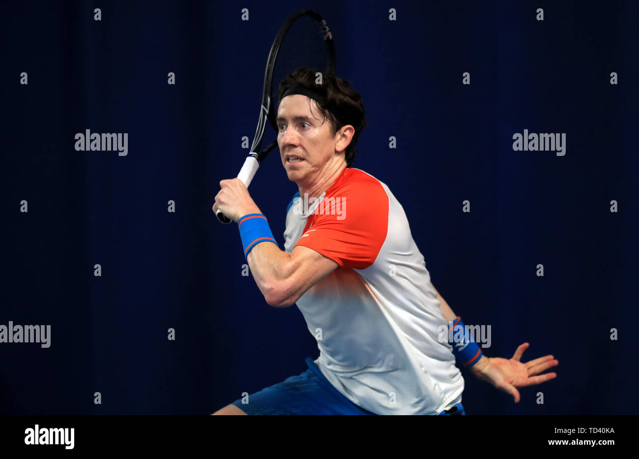 John-Patrick Smith in action during day four of the Nature Valley Open at  Nottingham Tennis Centre Stock Photo - Alamy