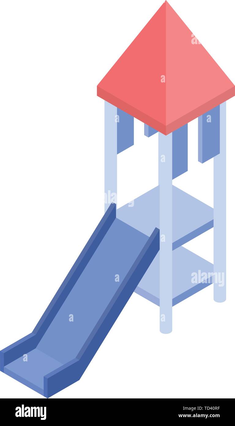 Kid yard slide icon, isometric style Stock Vector Image & Art - Alamy