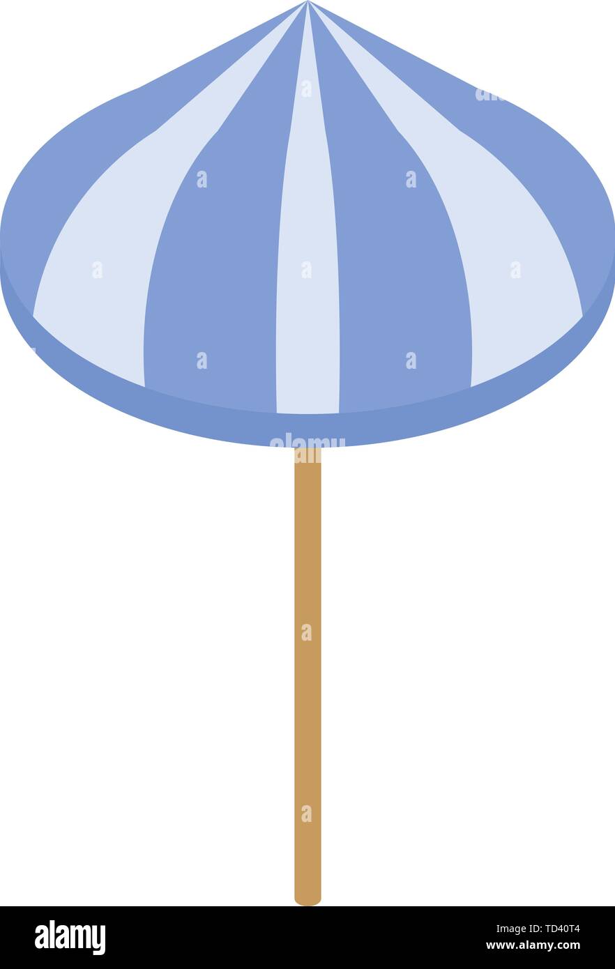 Beach umbrella icon, isometric style Stock Vector