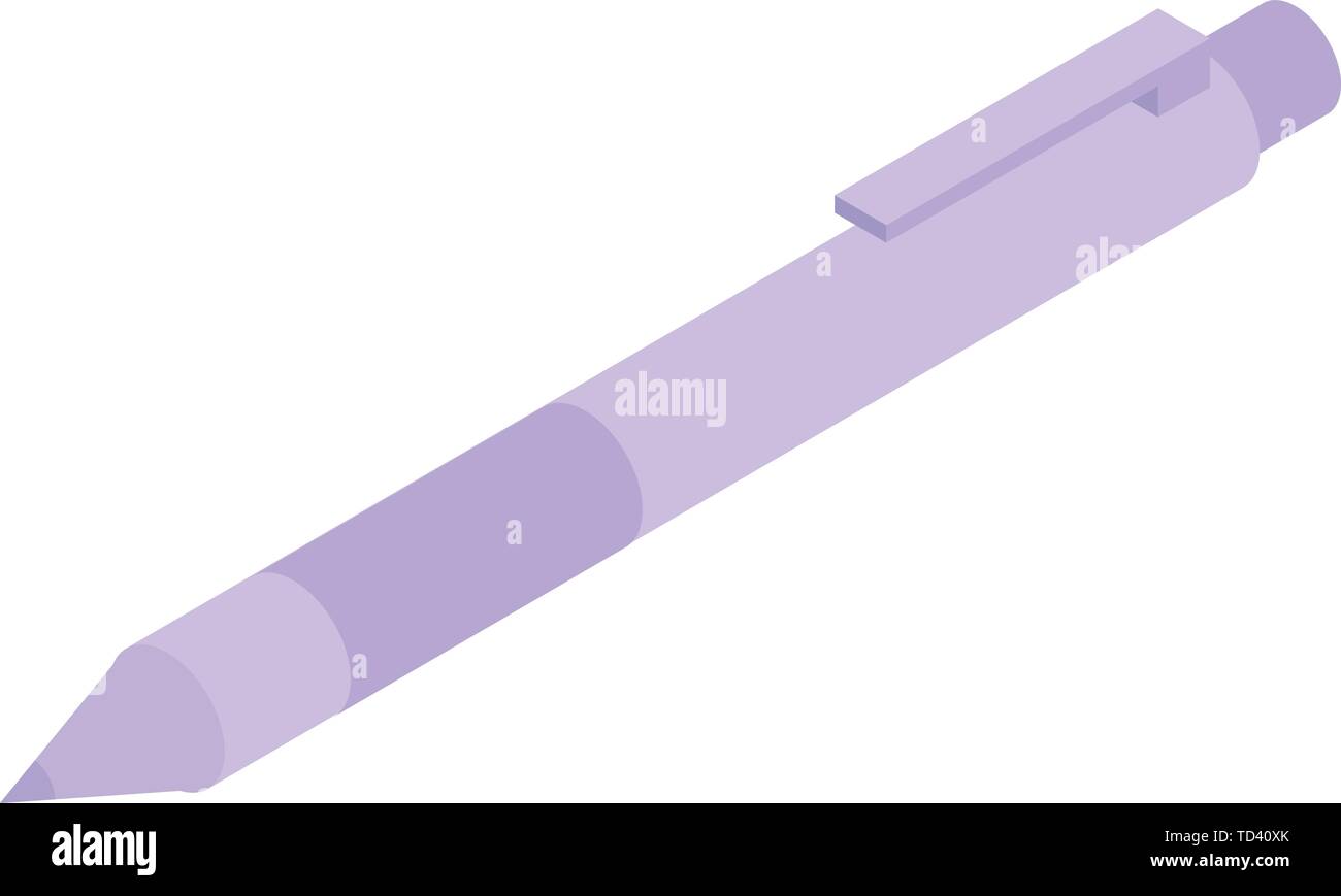 Rubber pen icon, isometric style Stock Vector