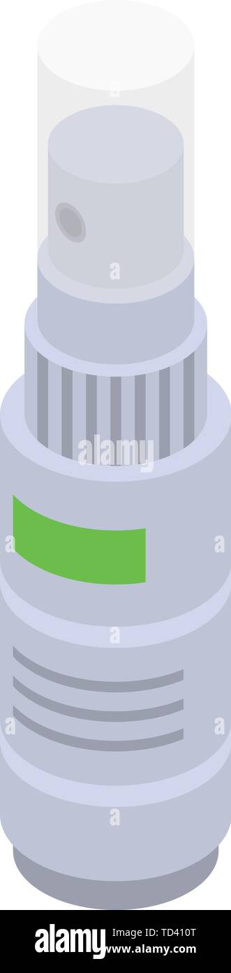 Medical spray icon, isometric style Stock Vector