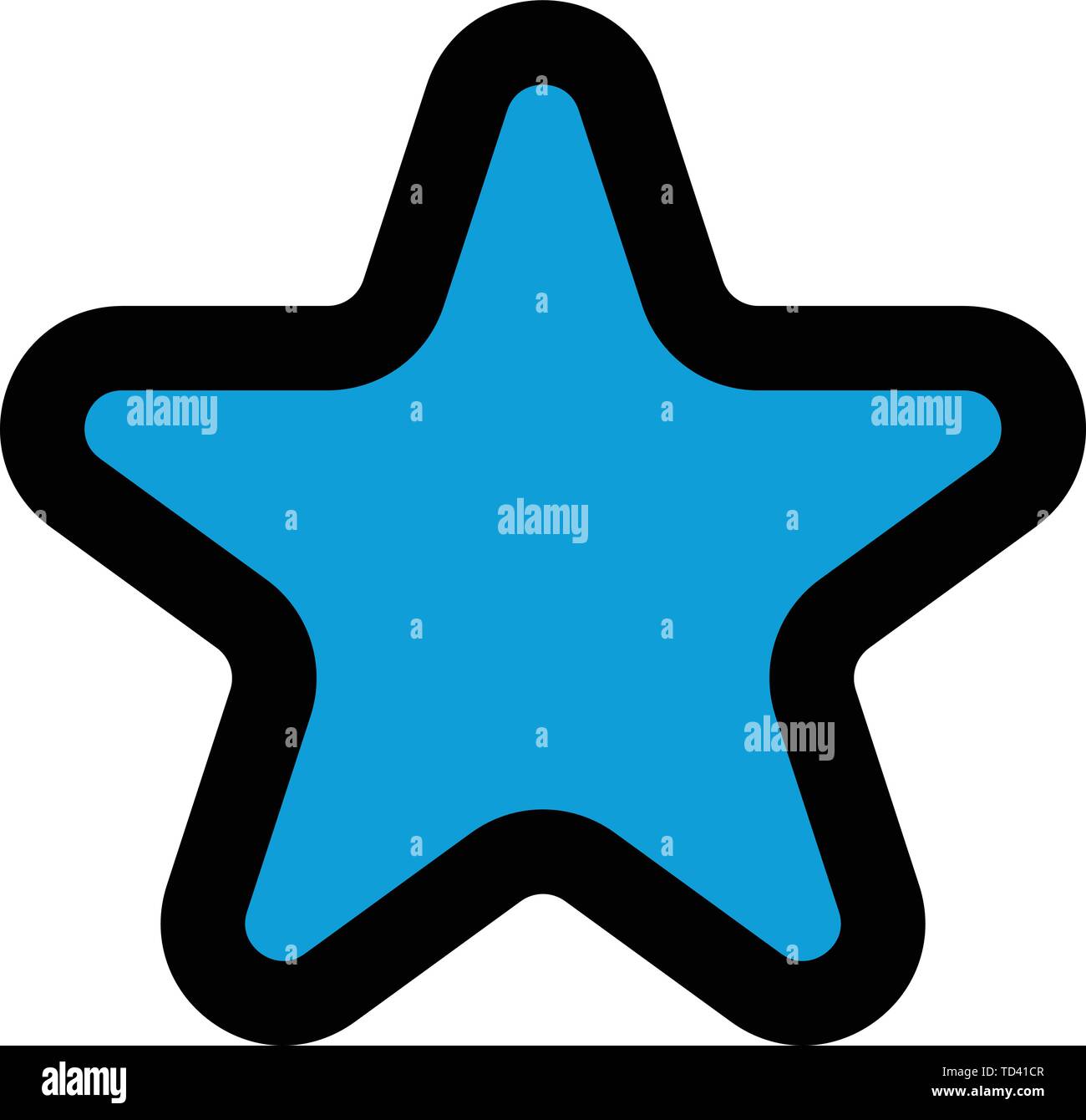 Star icon, outline style Stock Vector Image & Art - Alamy