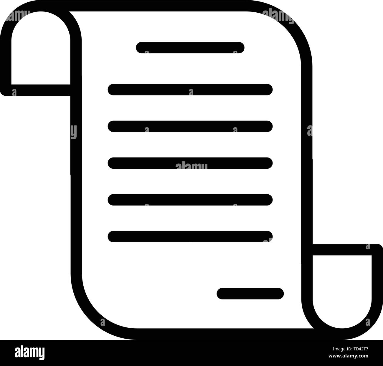 Mortgage loan agreement icon, outline style Stock Vector Image & Art ...