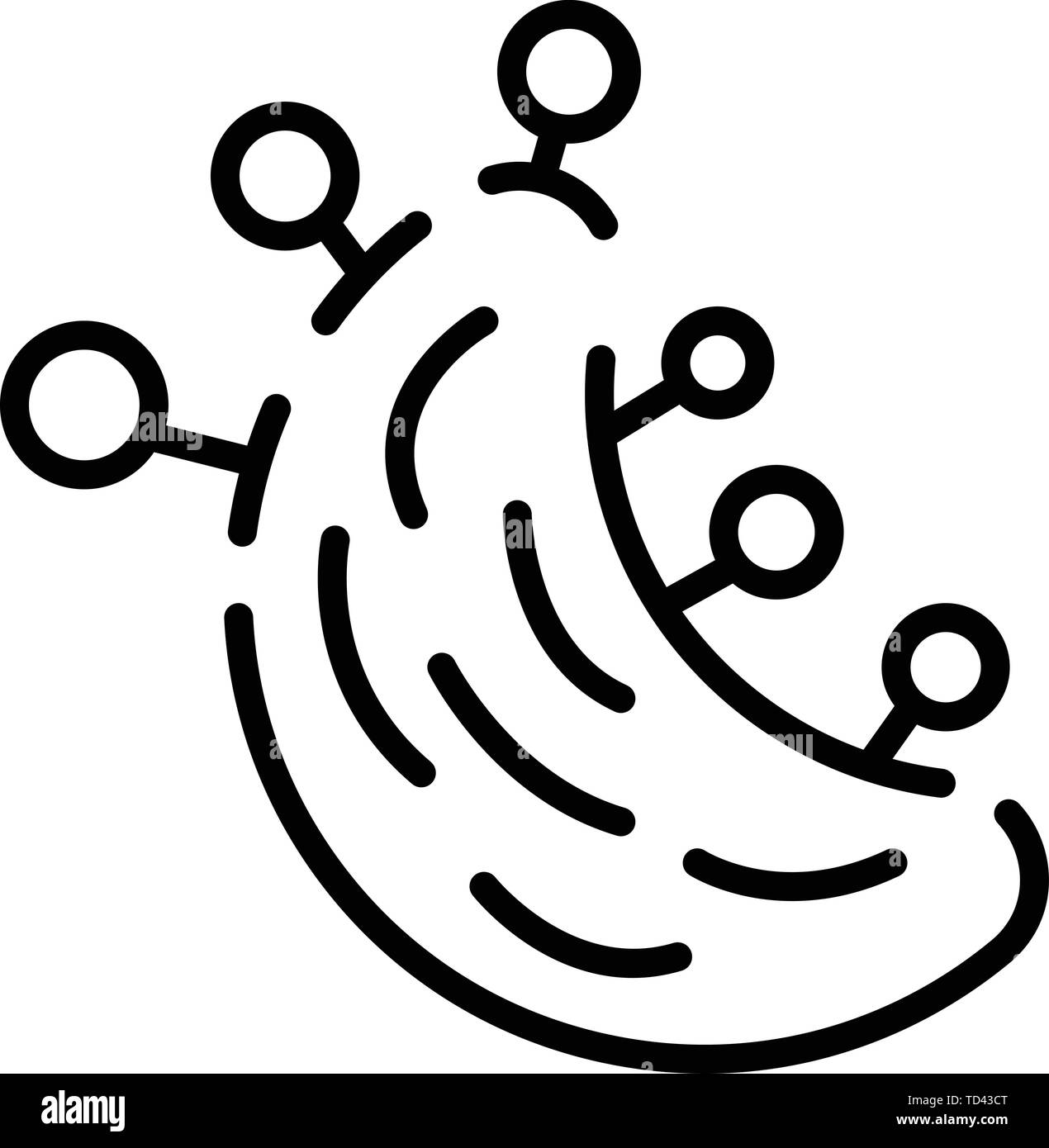 Malignant bacteria icon, outline style Stock Vector Image & Art - Alamy