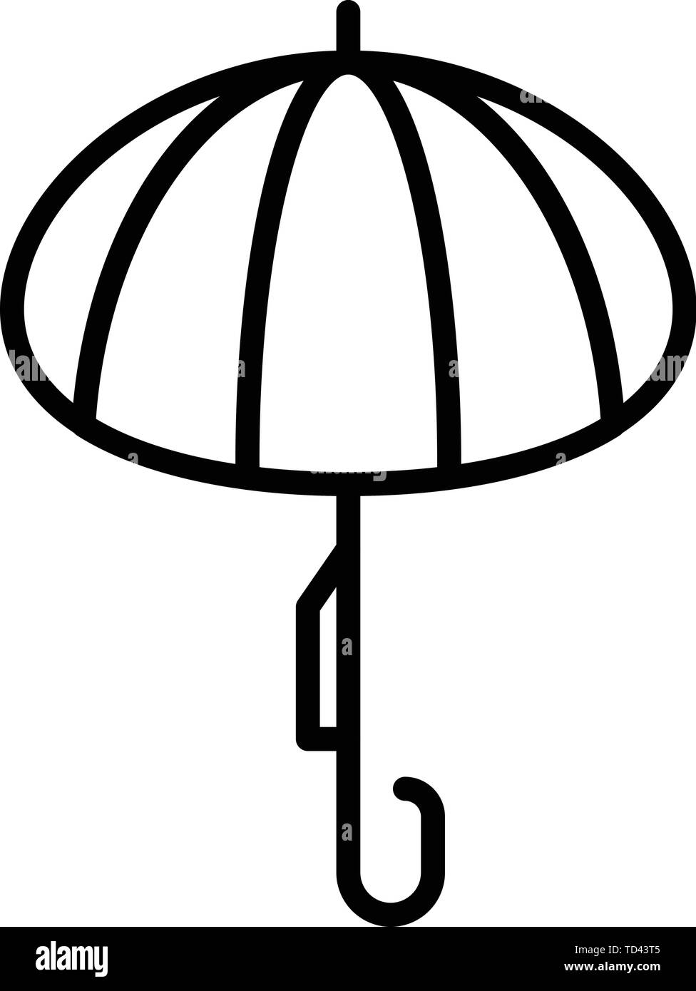 Classic women umbrella icon, outline style Stock Vector Image & Art Alamy