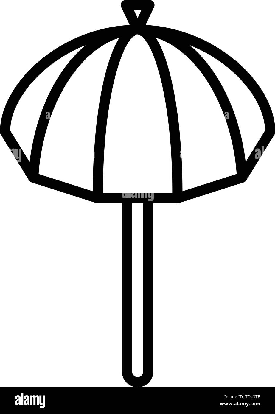 Sun umbrella icon, outline style Stock Vector Image & Art - Alamy