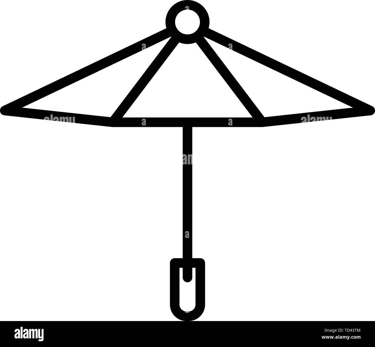 Children umbrella icon, outline style Stock Vector Image & Art - Alamy
