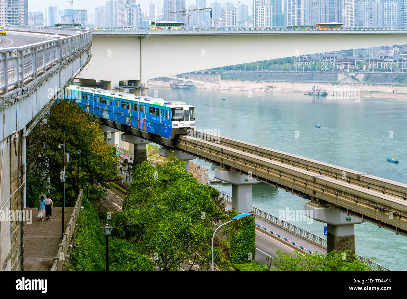 Chongqing Rail Transit Stock Photo Alamy