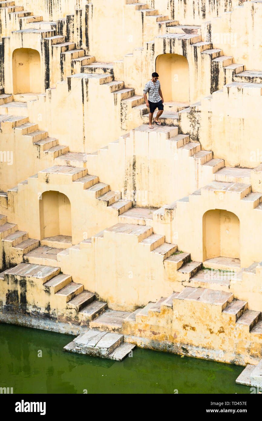 A step well near Kheri Gate, Jaipur, Rajasthan, India, Asia Stock Photo