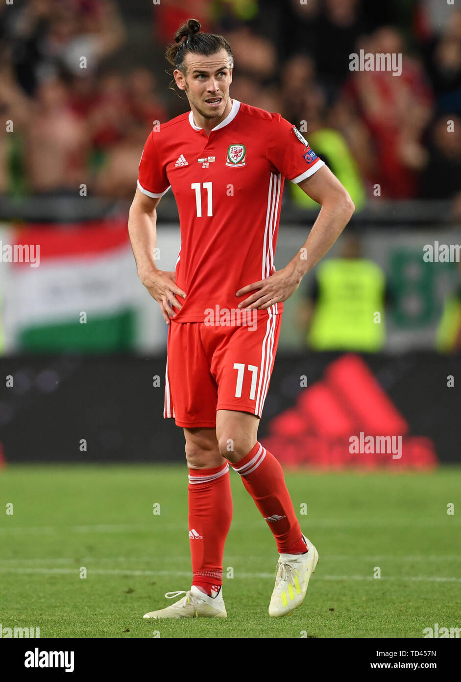Wales Gareth Bale After The Uefa Euro Qualifying Group E Match At The Groupama Arena Budapest Stock Photo Alamy