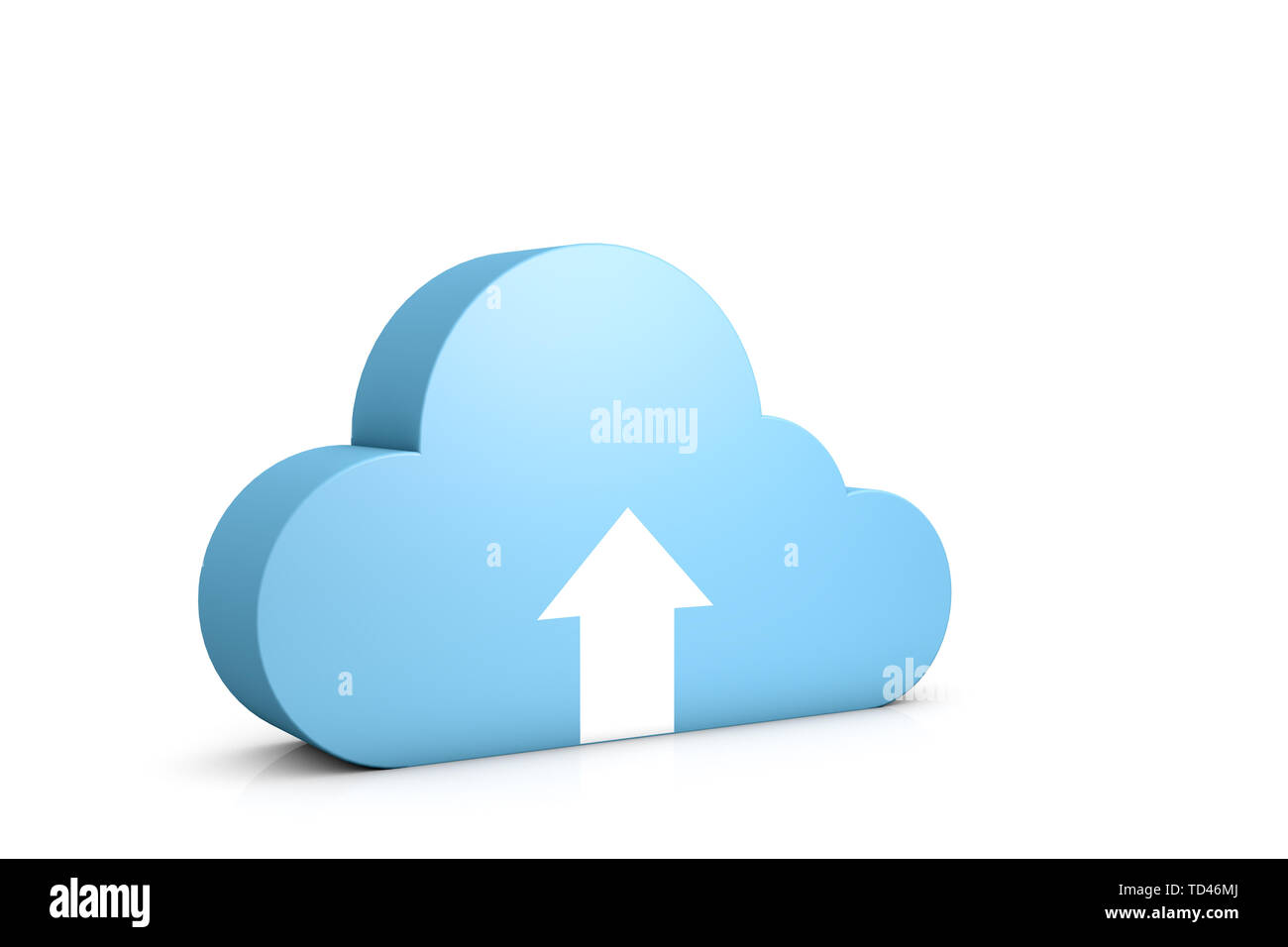 3d abstract data cloud Stock Photo