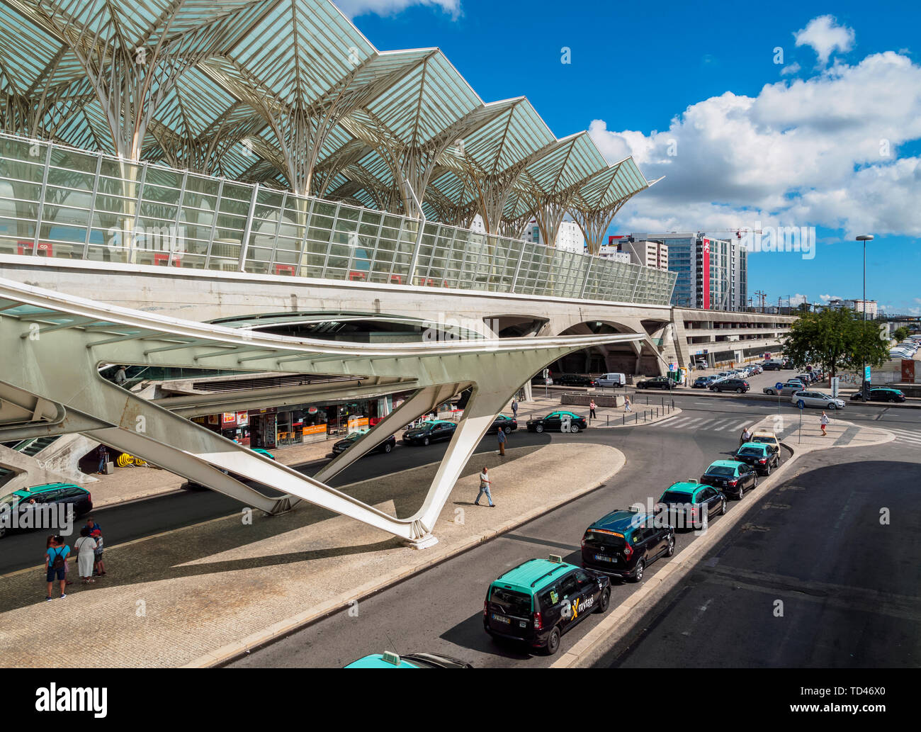Oriente Train Station, Lisbon, Portugal, Europe Stock Photo