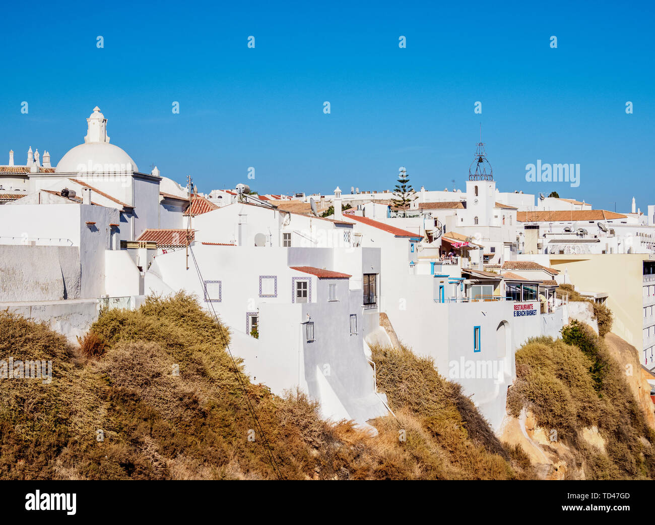 Albufeira Cityscape, Algarve, Portugal, Europe Stock Photo