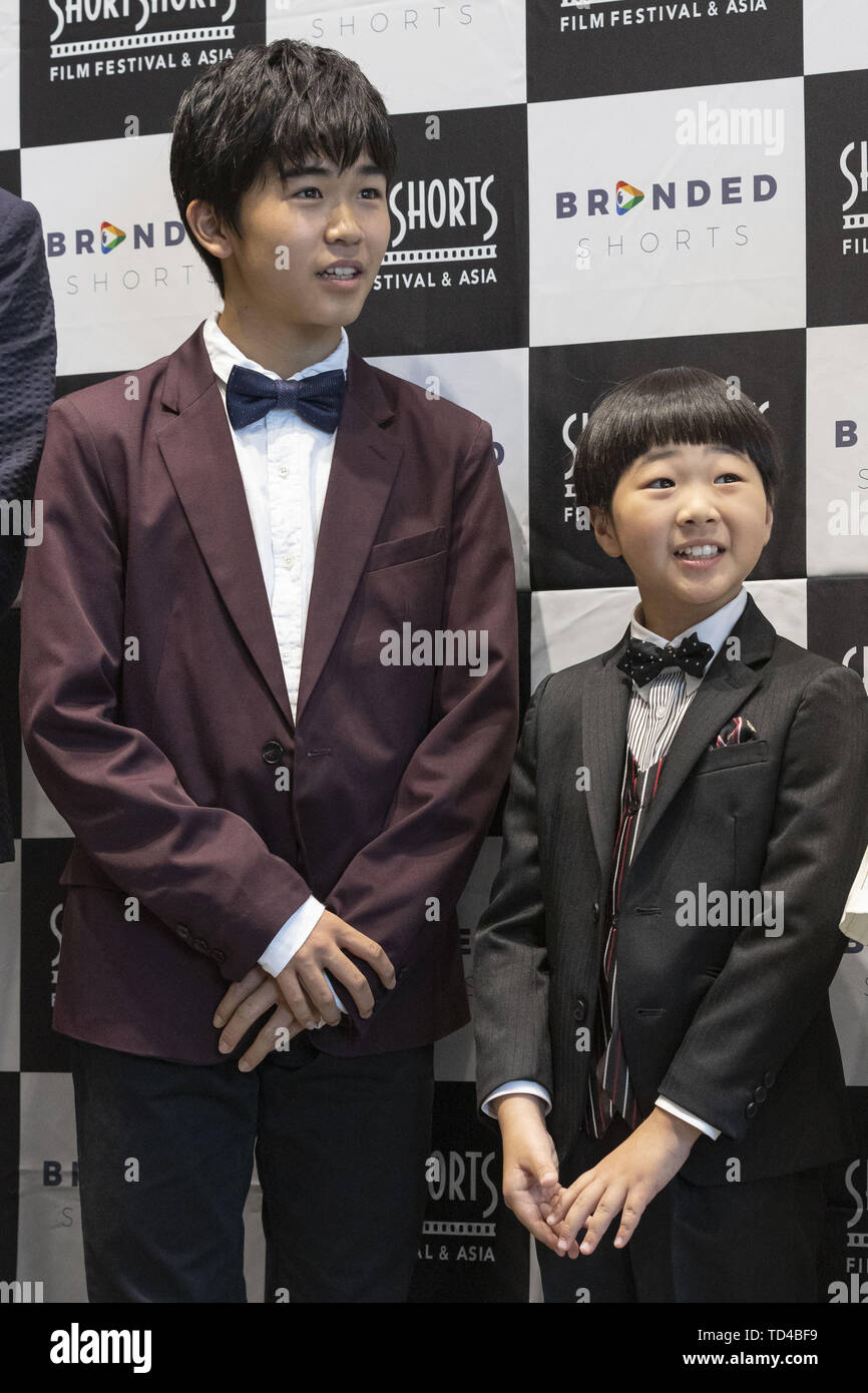 June 11 2019 Tokyo Japan L To R Japanese Actors Fuku Suzuki And Kosei Kimura Attend The Nestle Theater New Branded Movie Premiere Event As Part Of The Short Shorts Drama, film semi, romance, korea.