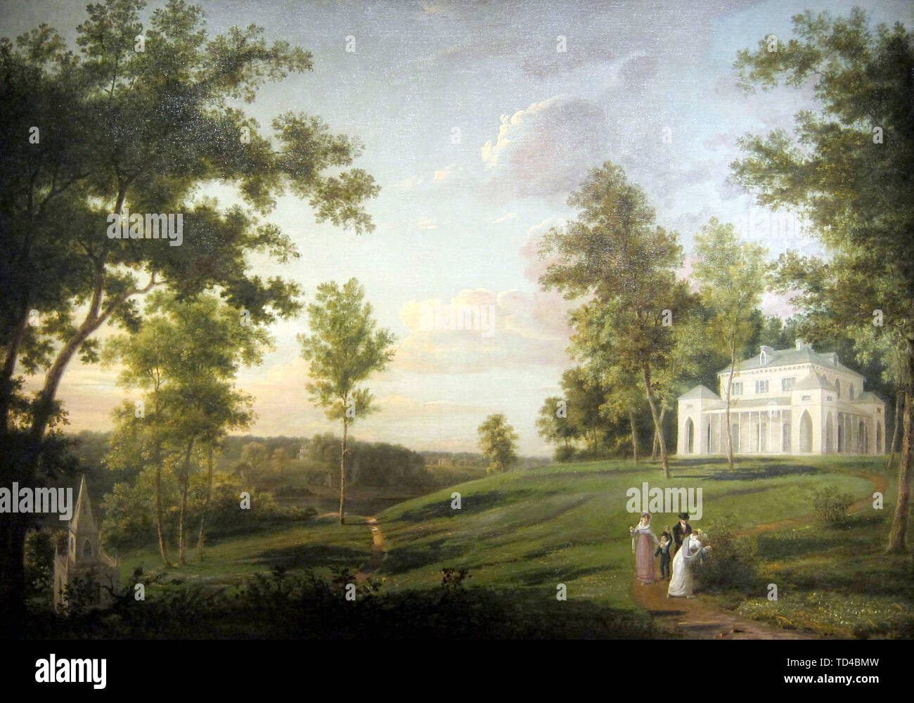 Sedgeley Park, Philadelphia, 1819, by Thomas Birch Stock Photo