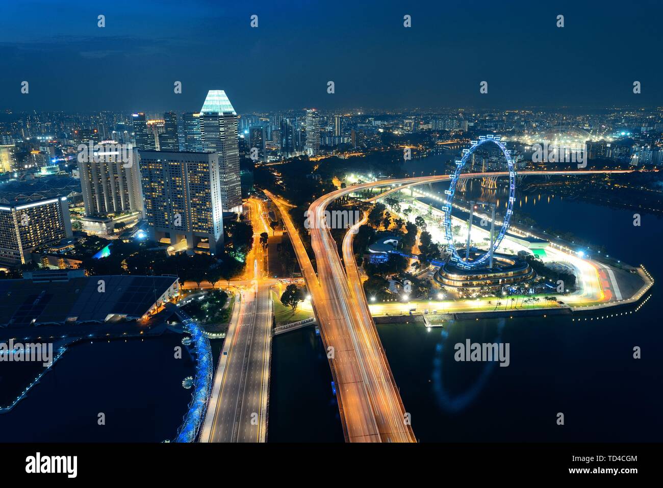 Singapore city urban rooftop hi-res stock photography and images - Alamy