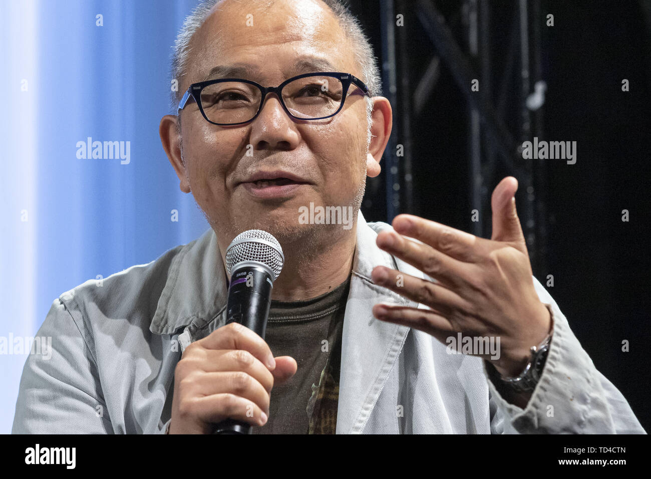 Isshin Inudo June 11, 2019 - Tokyo, Japan - Film director Isshin Inudo speaks during ...