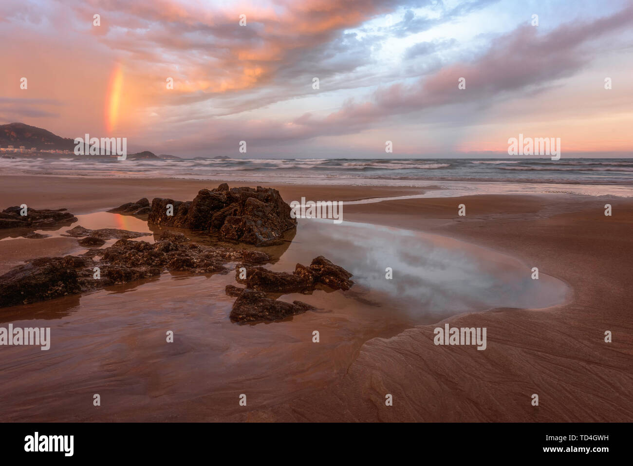 See the rainbow after the rain Stock Photo - Alamy